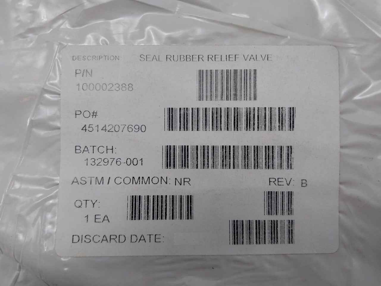 Halliburton 100002388 Seal Rubber Relief Valve Rev B - Image 7
