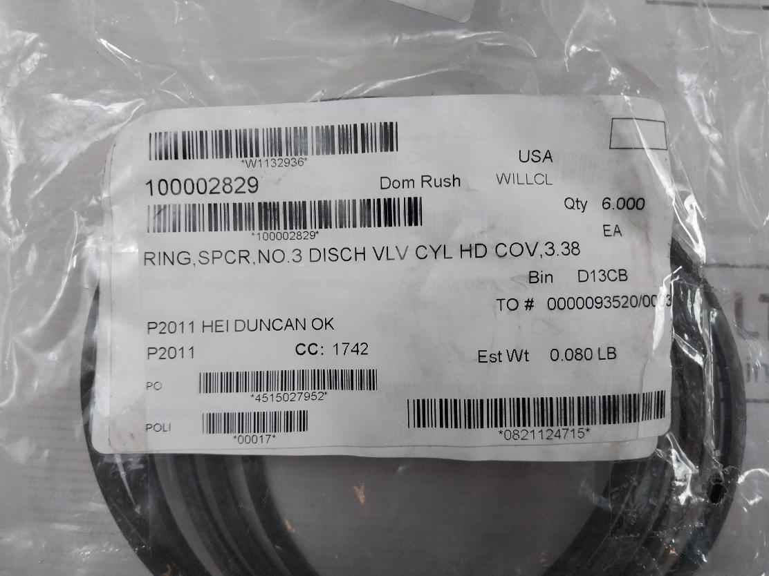 Halliburton 100002829 Anel Bomba Pump Ring - Image 5