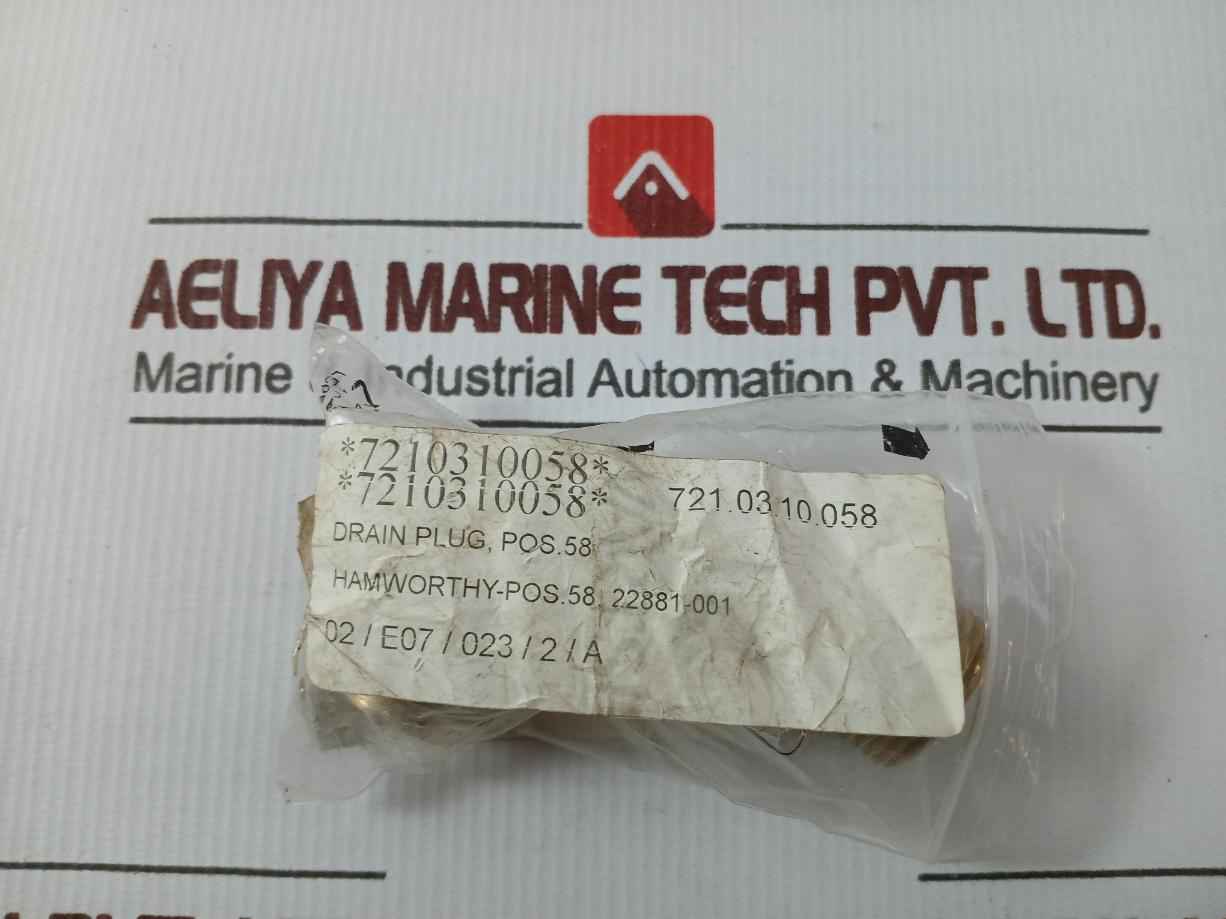 Hamworthy 22881-001 Drain Plug - Image 6