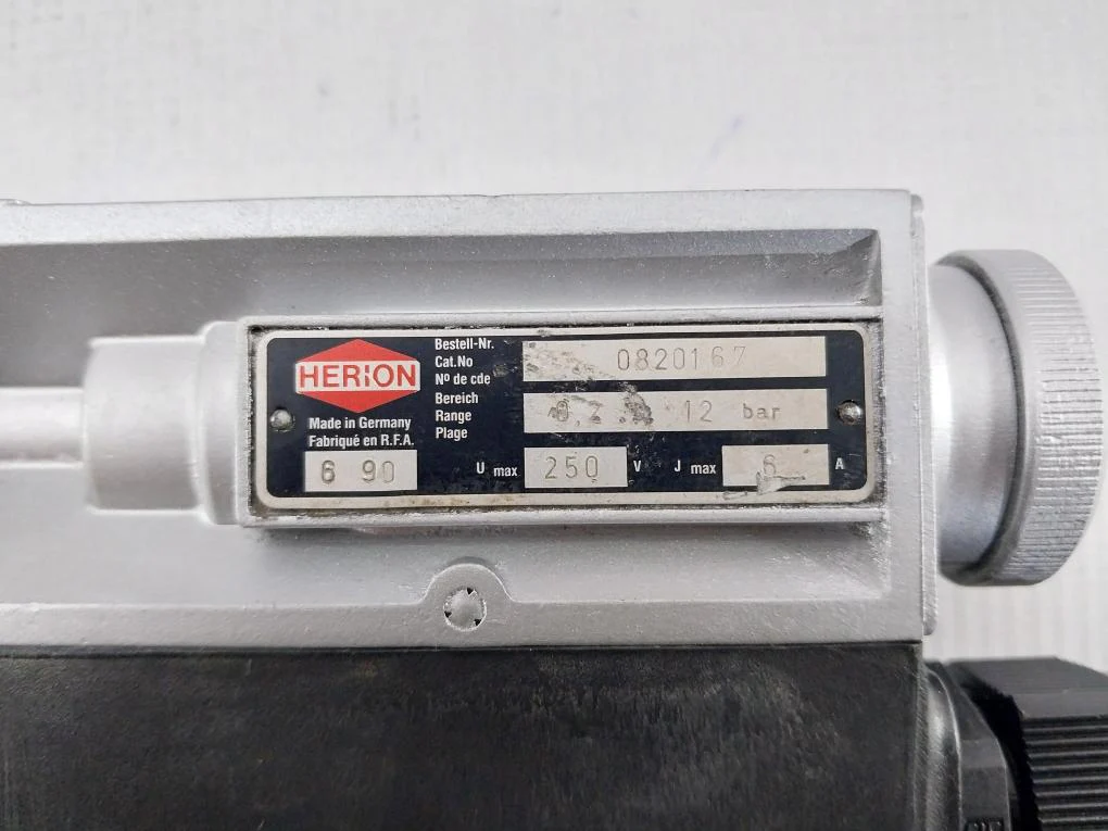 Herion 0820167 Adjustable Pressure Switch 250V 6A 0.2-12 Bar - Image 5