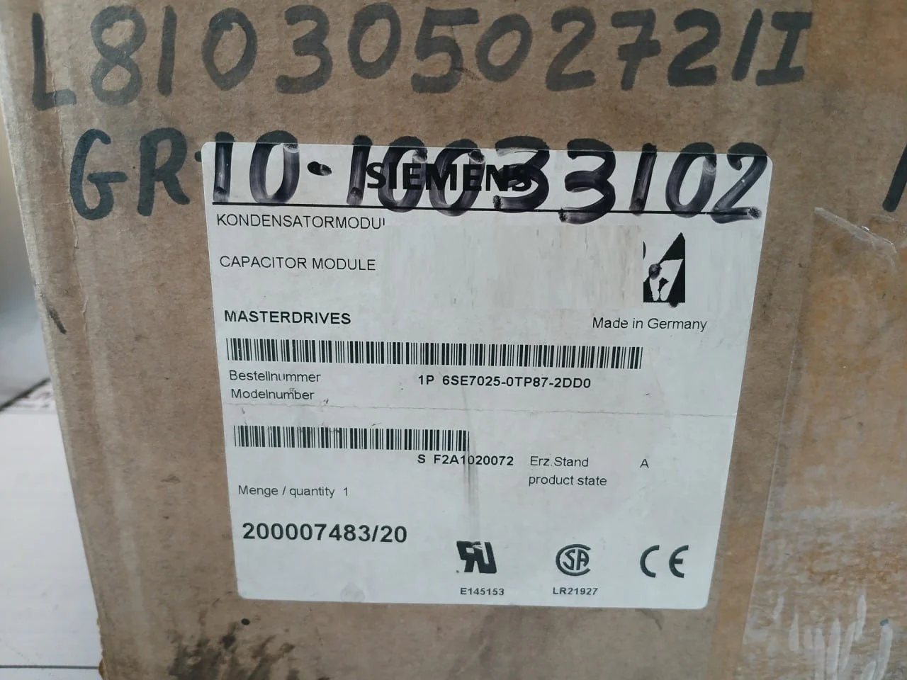Siemens 6Se7025-0Tp87-2Dd0 Motion Control Capacitor Module For Power Buffering - Image 18