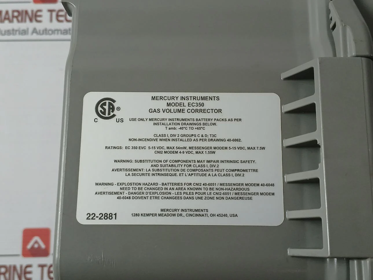 Honeywell Ec350 Electronic Gas Volume Corrector 5-15Vdc Max 54Mw Fdev-11521 - Image 13