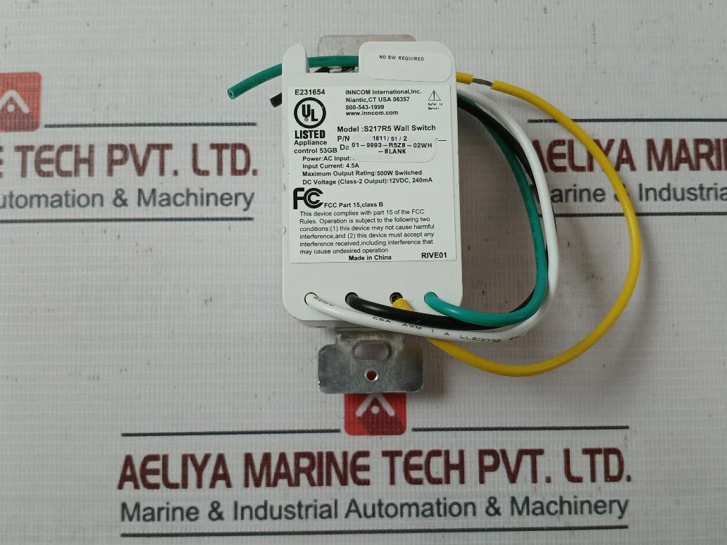 Honeywell S217R5 Wall Switch Blank System Controller 120Vac 60Hz - Image 4