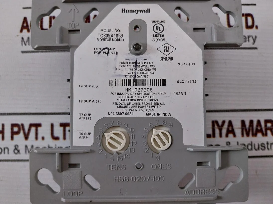 Honeywell Tc809A1059 Monitor Module 32Vdc 50Ma Slc 94V - Image 7
