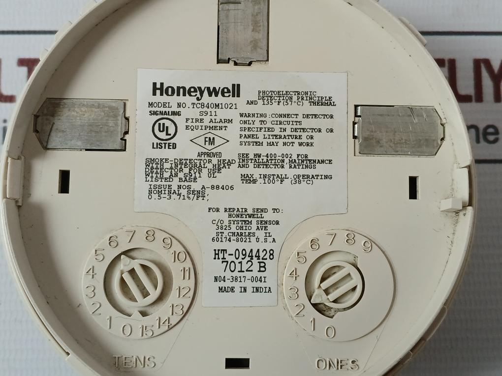 Honeywell Tc840M1021 Multi Sensor Smoke Detector 100°F (38°C) - Image 5