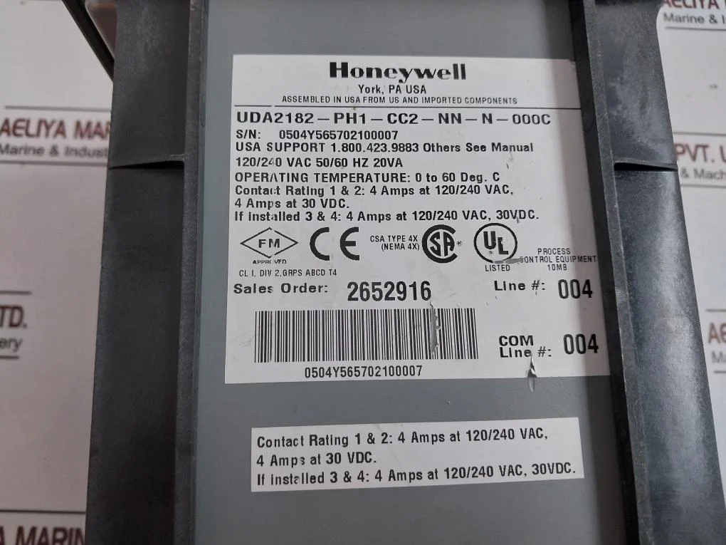 Honeywell Uda2182-ph1-cc2-nn-n-000C Transmitter 120/240Vac 30Vdc - Image 6