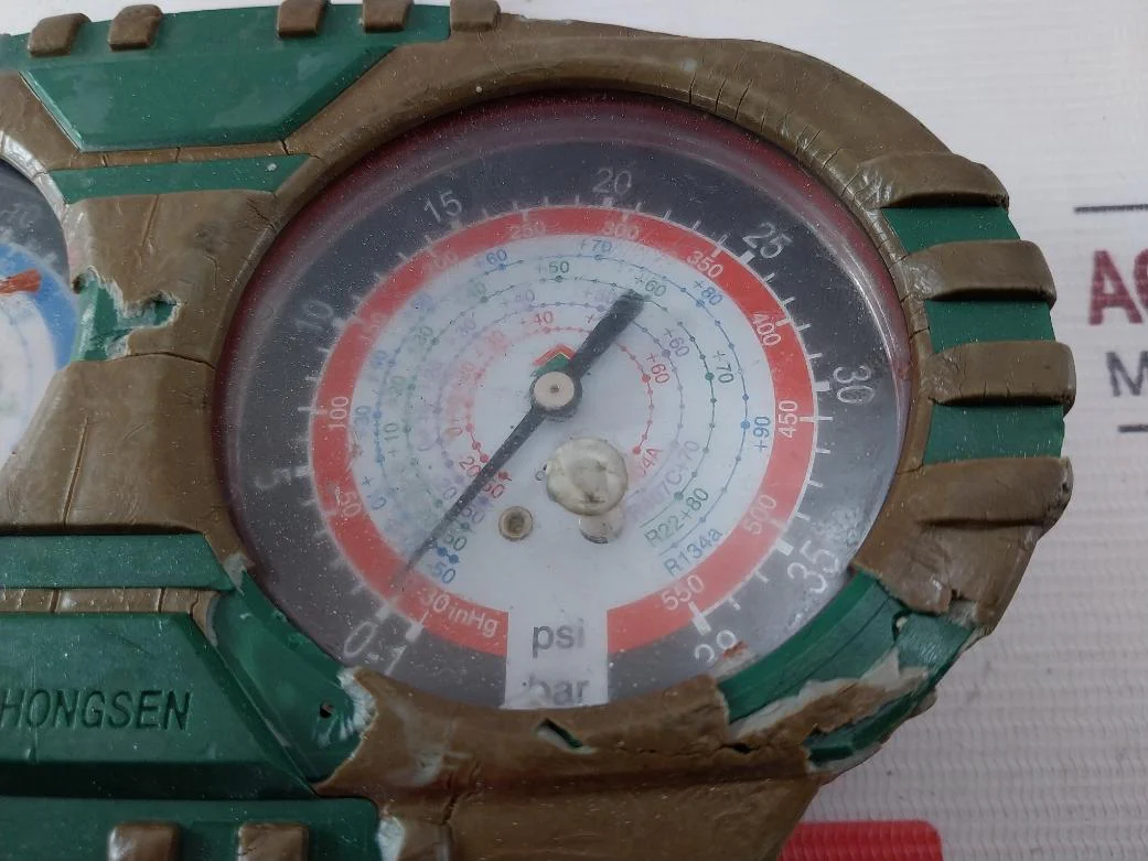 Hongsen Hs-18 Manifold Pressure Gauge -30 To 550 Psi R404A - Image 13