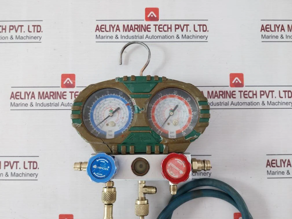 Hongsen Hs-18 Manifold Pressure Gauge -30 To 550 Psi R404A - Image 6