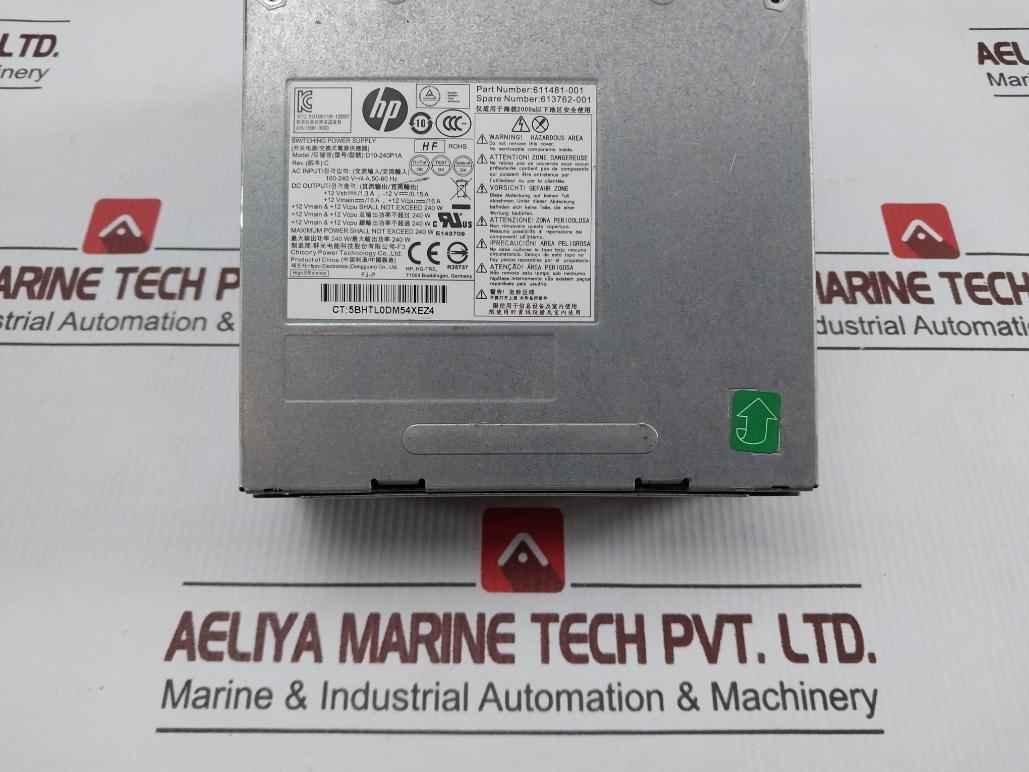 Hp D10-240P1A Switching Power Supply Model 50-60Hz Rev C - Image 8