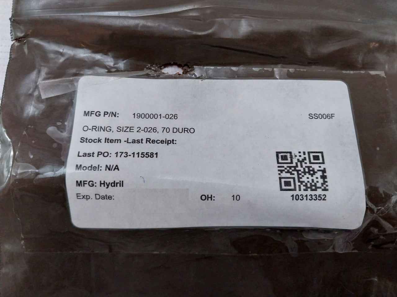Hydril 1900001-026 O-ring Size 2-026 70 Duro Rev D2 - Image 9