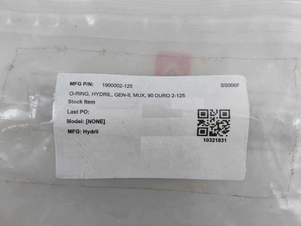Hydril 1900002-125 O-ring 1 5/16 X 1 1/2 N1059 2-125 Rev: G - Image 6