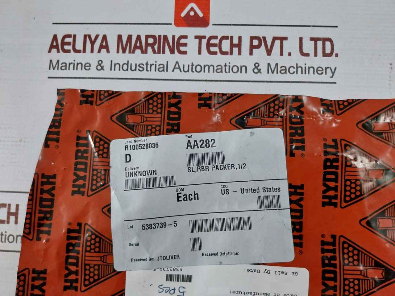 Hydril Aa282 O-ring Seal R100528036 84-p96 Mux Control System - Image 7