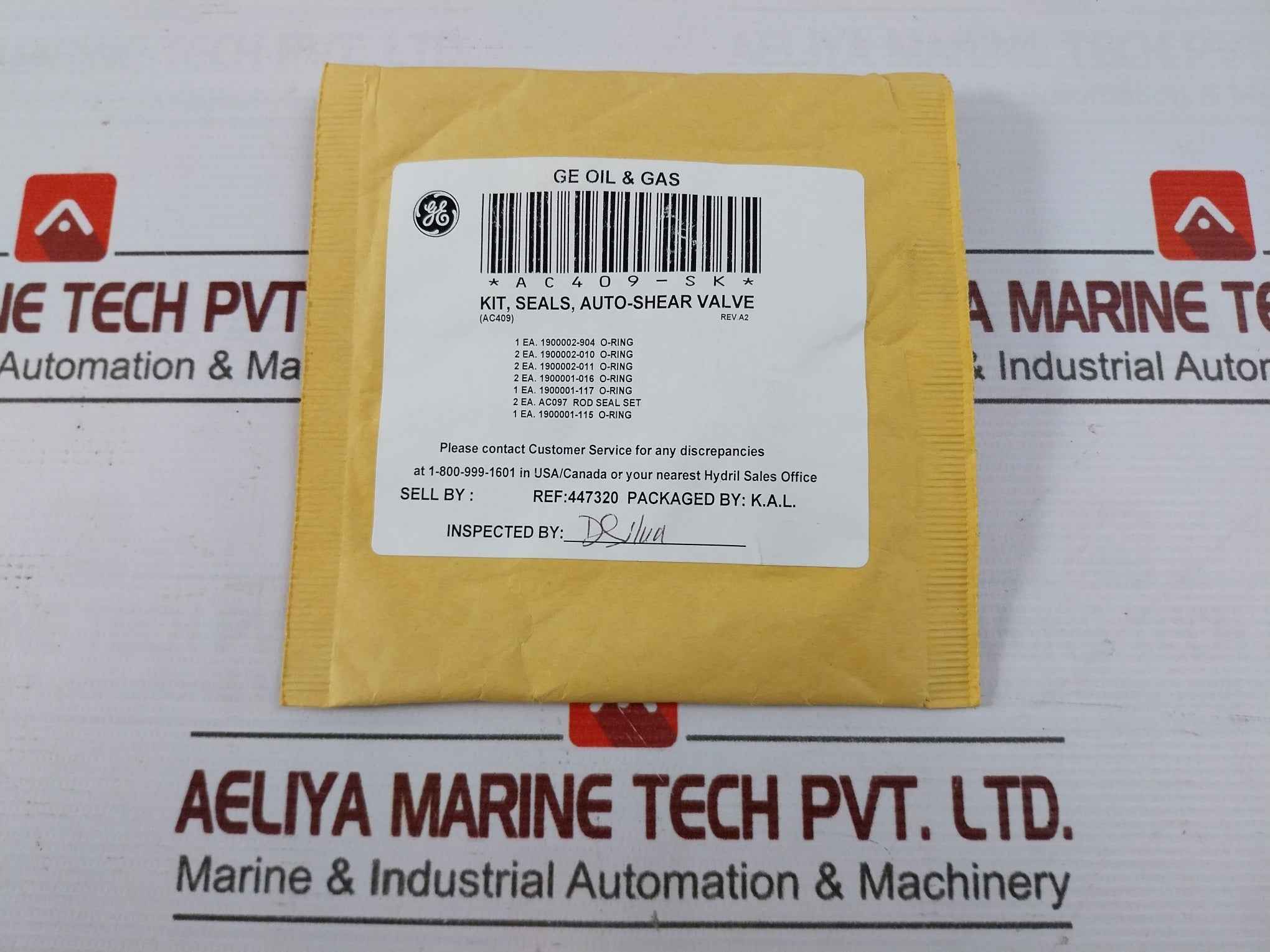 Hydril Ac409-rk Repair Kit For Gen-ii Mux Auto-shear Valve Rev A2 - Image 10
