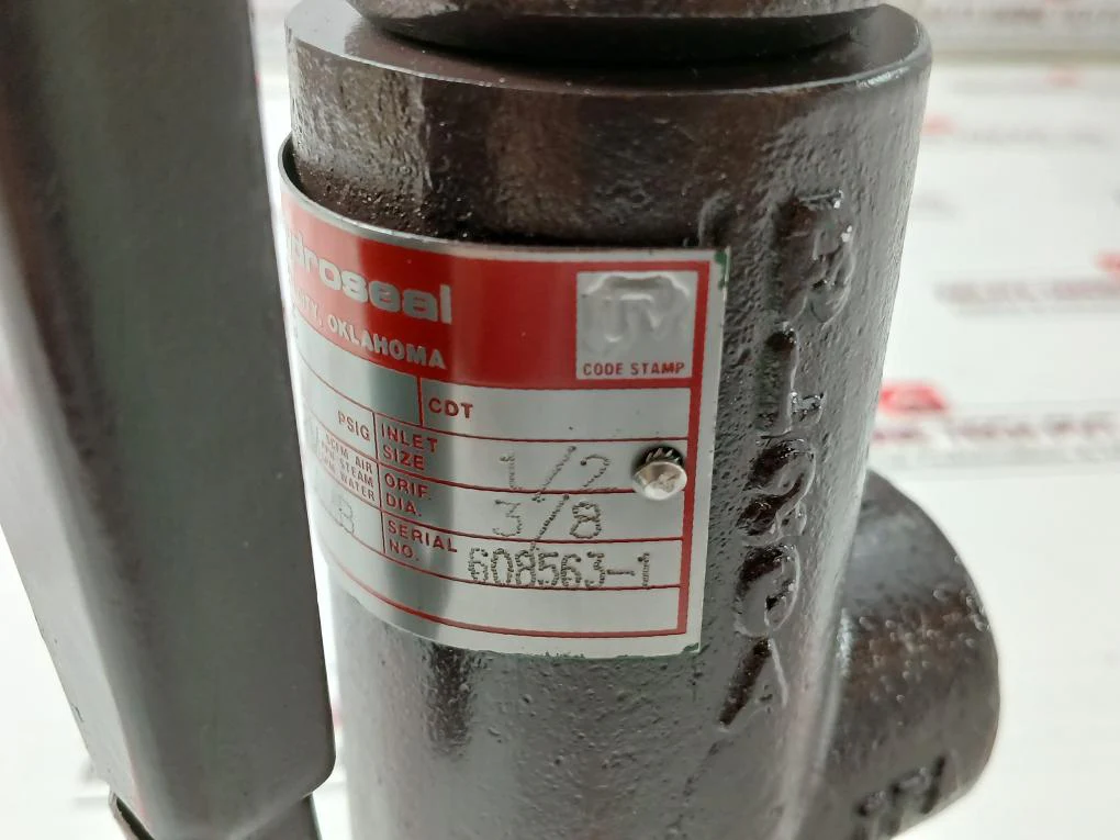 Hydroseal 1.Bv0Lf/E5 Relief Valve 1800Psig Wcb Ifa 37P L16 Sb2A - Image 8