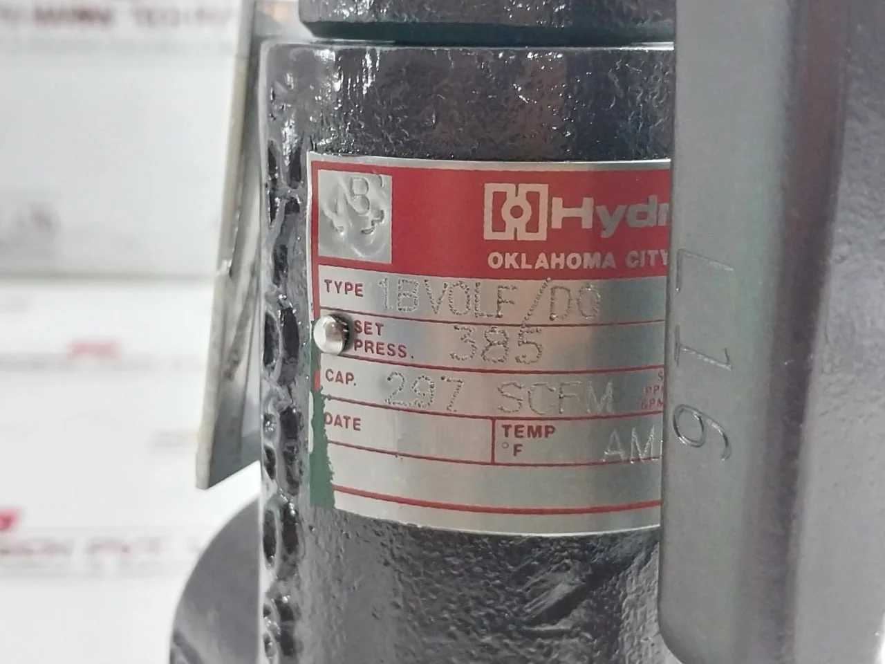 Hydroseal 1Bv0Lf/D0 Safety Relief Valve 385Psig Sb2A Pl20A A006B - Image 8