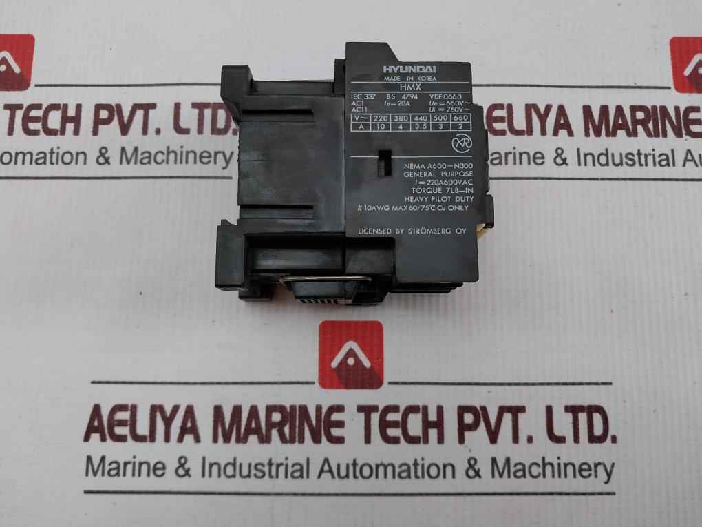 Hyundai Hmx 31 Control Relay 660V 20A A600-n300 - Image 5