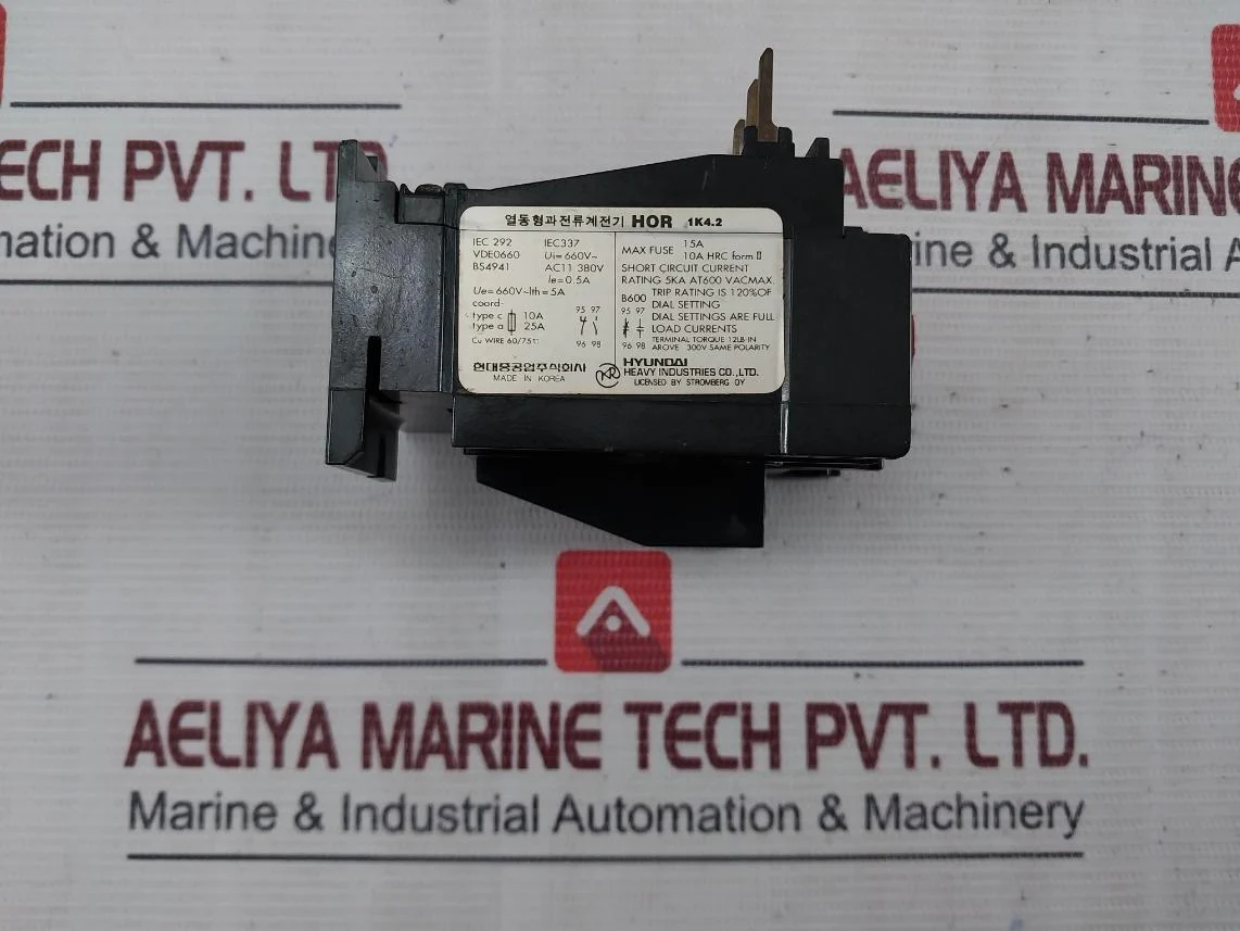 Hyundai Hor 1K 4.2 Thermal Overload Relay - Image 4