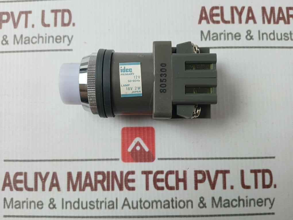 Idec Alne8811W Illuminated Pushbutton Switch 12V 50-60Hz - Image 3