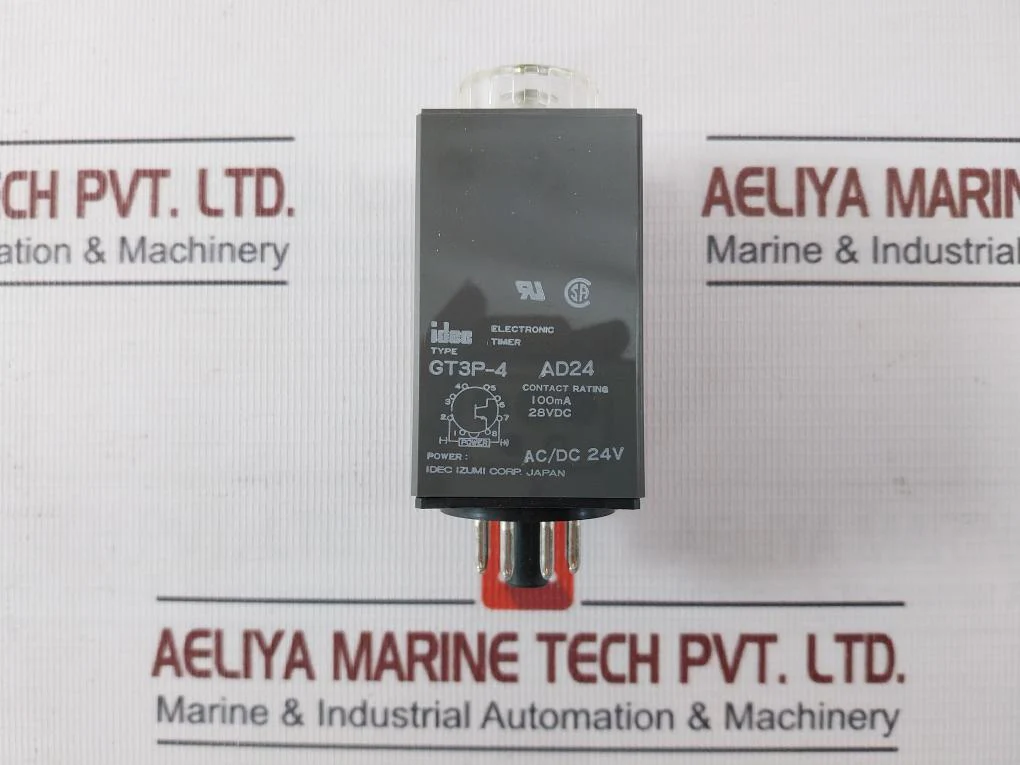 Idec Gt3P-4Ad24 Electronic Timer 1S 100Ma 28Vdc Ac/Dc 24V 24231 - Image 5