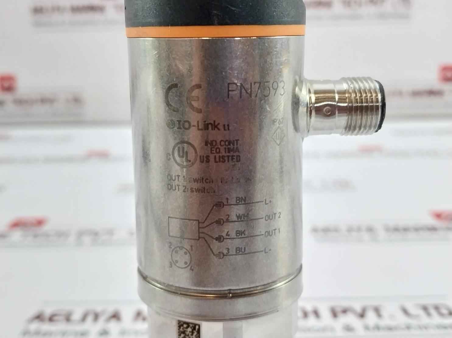 Ifm Electronic Pn7593 Pressure Sensor 18-30 V Dc 0-25 Bar Ip67 - Image 9