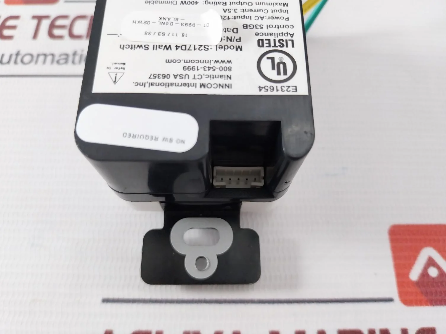 Inncom S217D4 Wall Switch 01-9993 120Vac 60Hz 3.5A 400W 12Vdc, 240Ma - Image 9