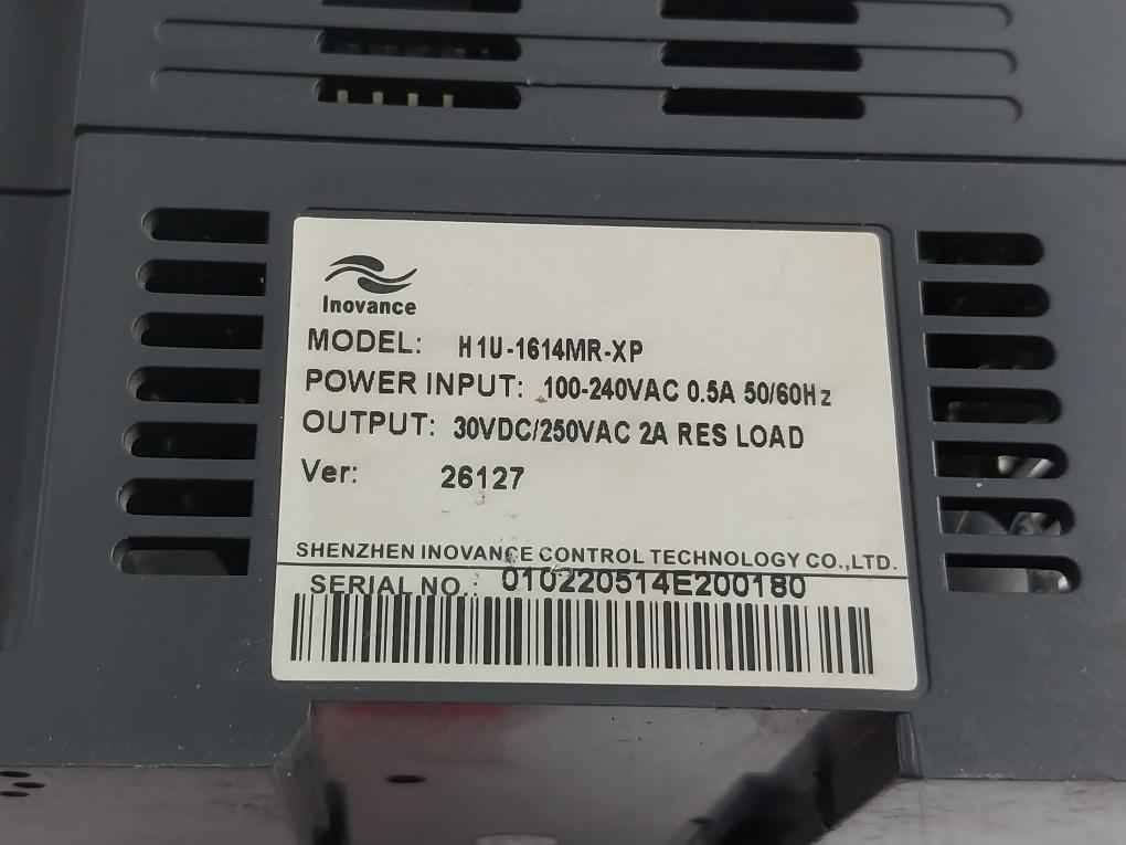Inovance H1U-1614Mr-xp Programmable Logic Controller 100-240Vac 0.5A 50/60Hz - Image 7