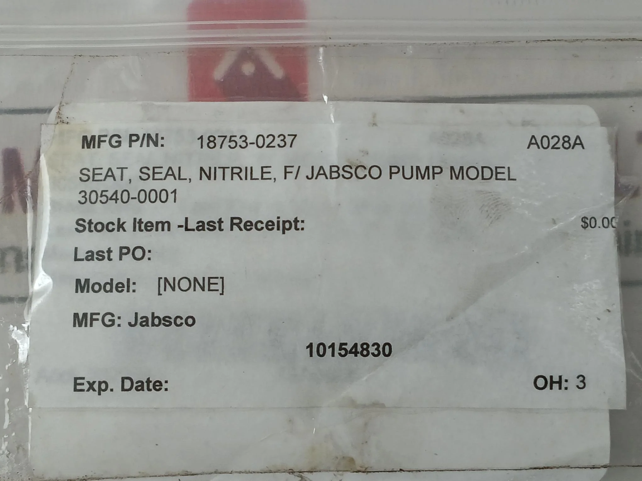 Jabsco 18753-0237 Seat, Seal, Nitrile, F/Pump Model - Image 5