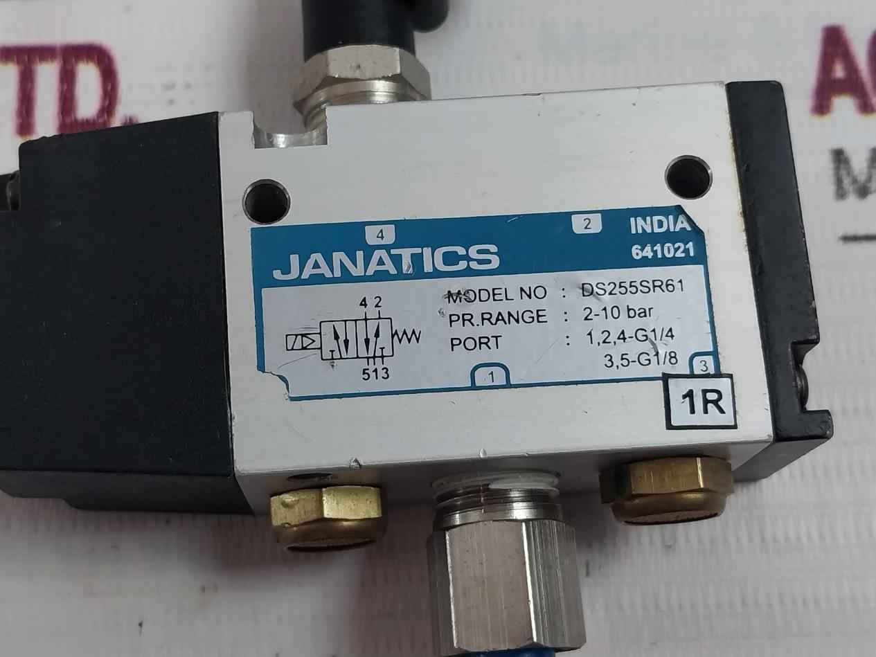 Janatics Ds255Sr61 5/2 Way Pneumatic Directional Control Valve 2-10 Bar - Image 7