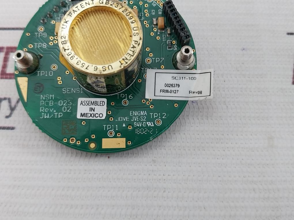 Jove Jve-s2 Infrared Hydrocarbon Sensor Pcb 94V-0 Frm-0127 Sc311-100 - Image 12