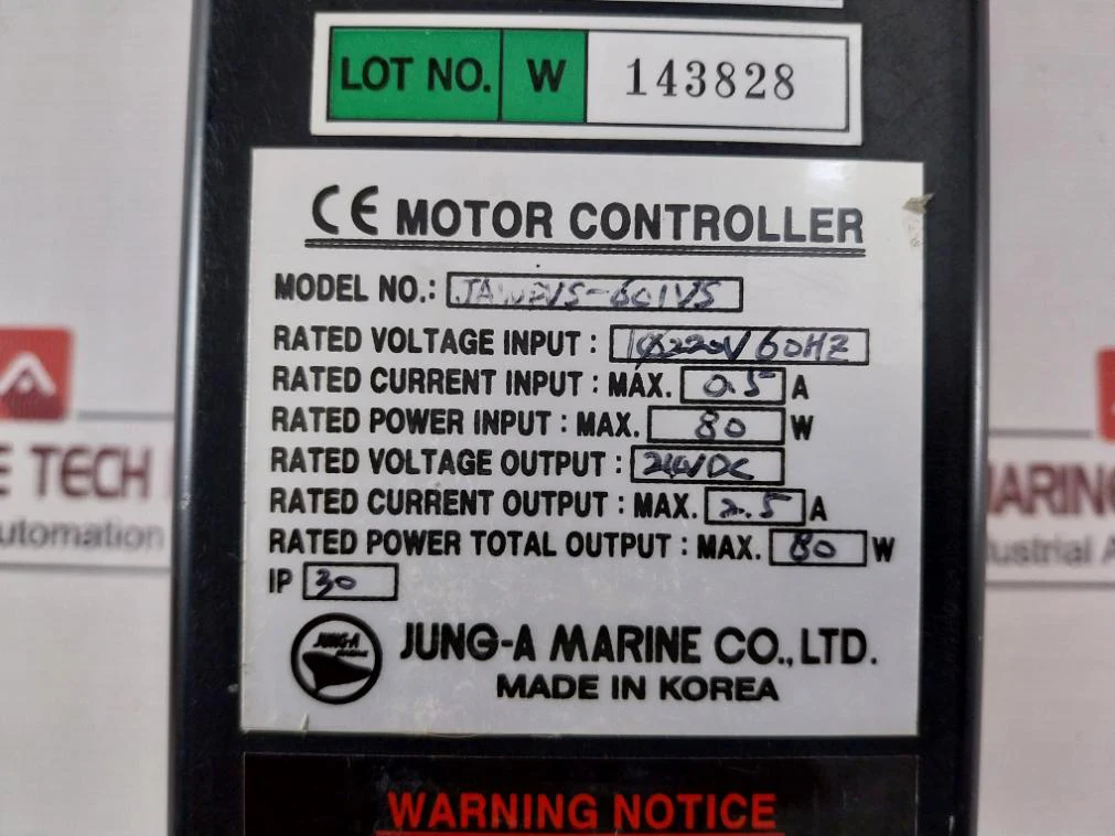 Jung-a Marine Jawpvs-601Vs Wiper Motor Controller Ip30 - Image 9