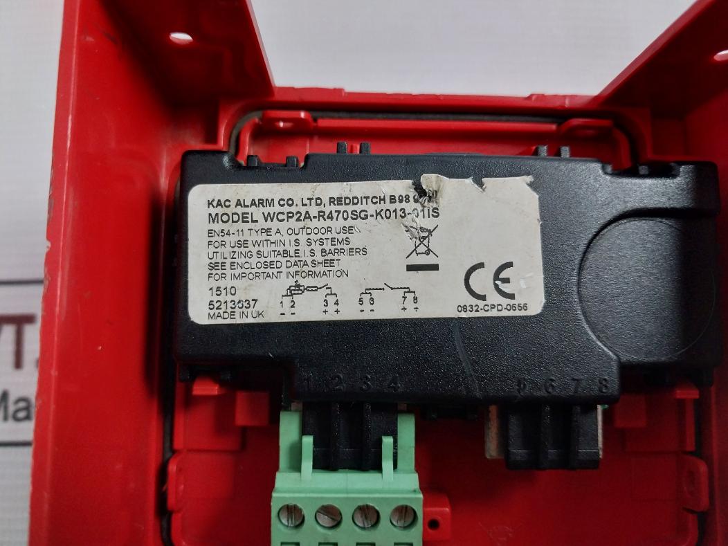Kac Wcp2A-r470Sg-k013-01Is Manual Call Point 30V 500Ma 1W 0.75W 0.25A - Image 5