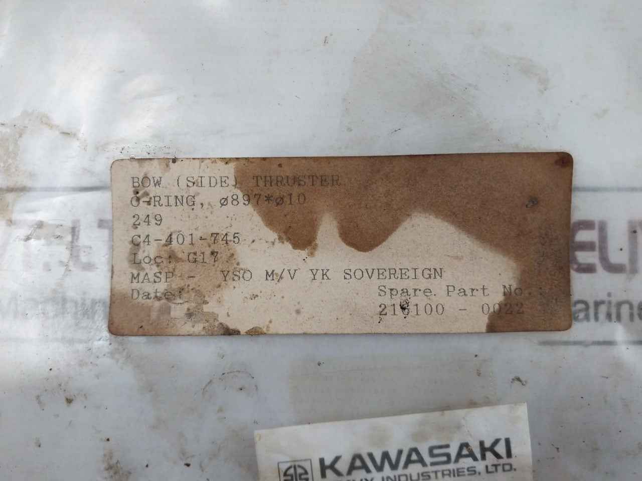 Kawasaki 249 O-ring For Propeller Shaft Housing C4-401-745 - Image 7