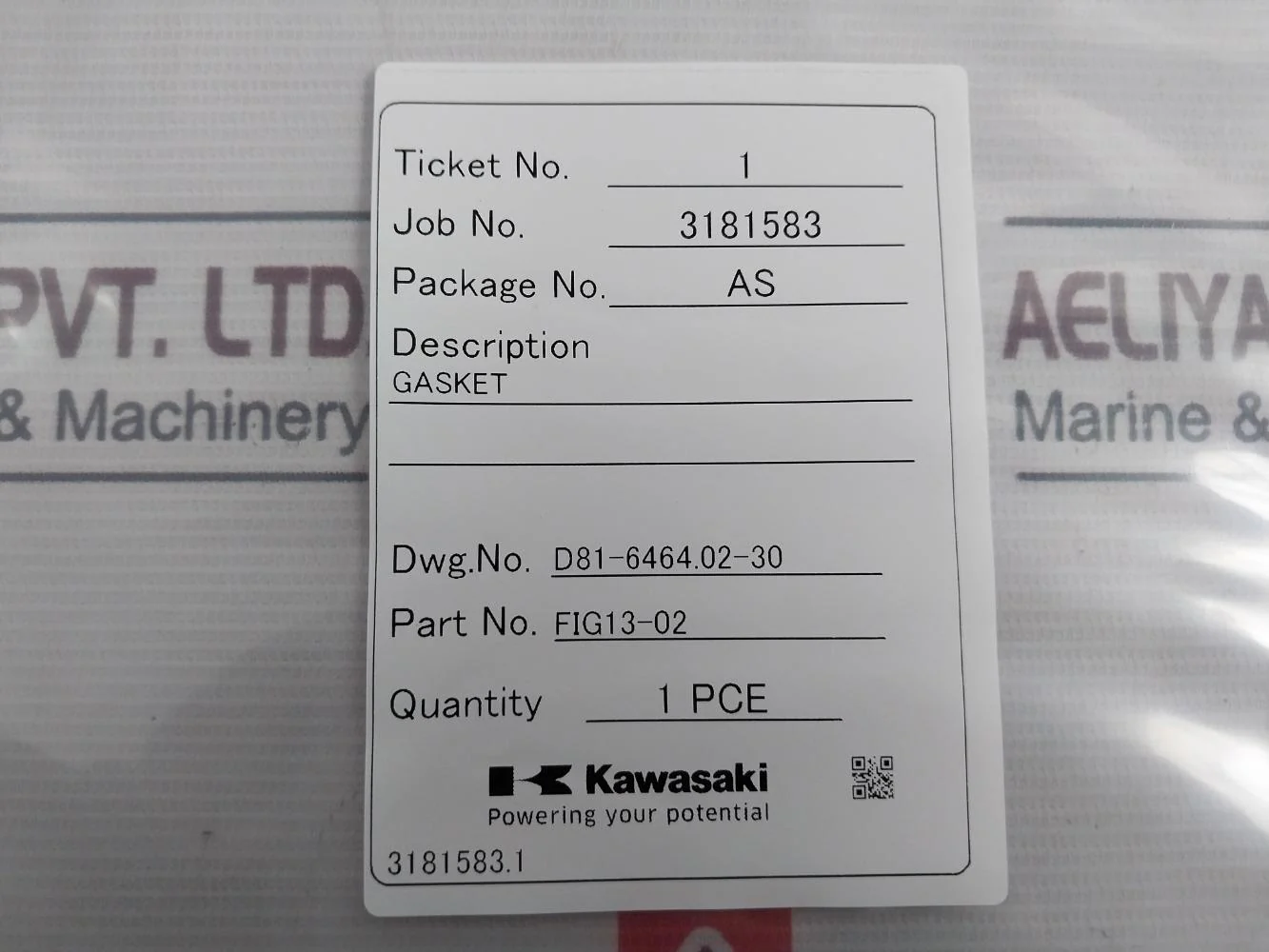 Kawasaki Fig13-02 Gasket Ua-400 680Mm X 510Mm X 20Mm - Image 8