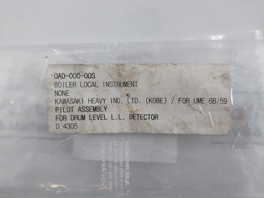 Kawasaki Pilot Assemblies For A Drum Level Low-low (L.L.L.) Detector D 4305 - Image 7