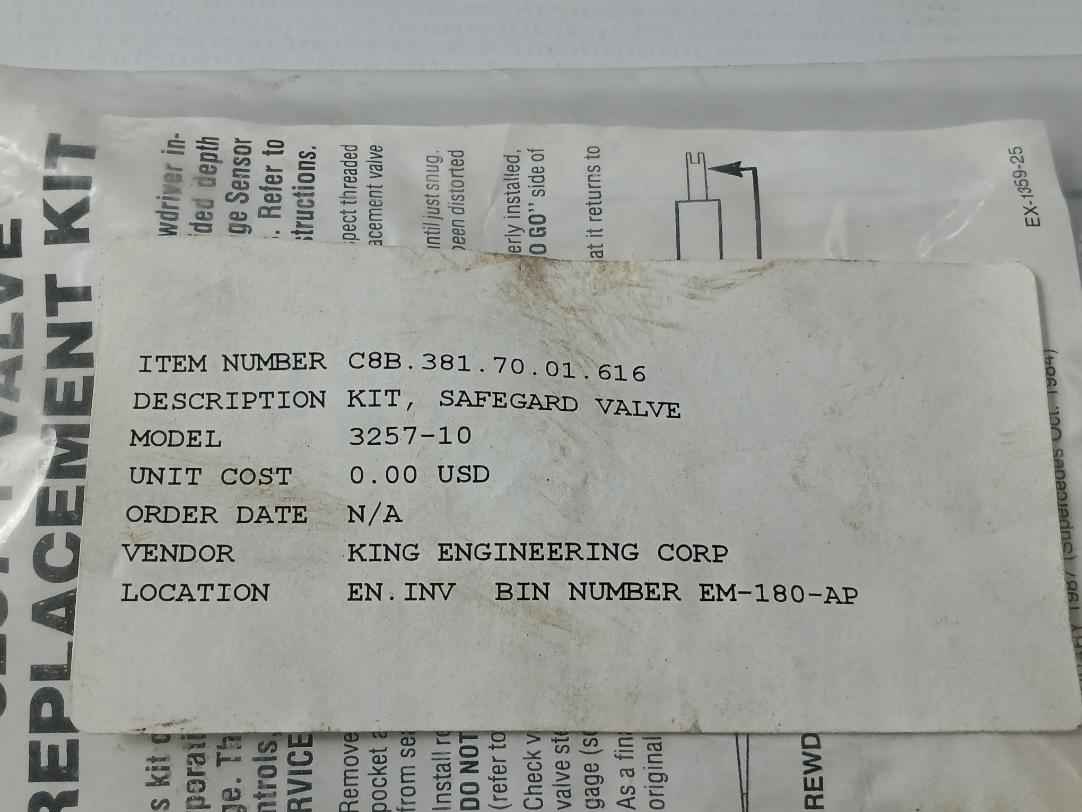 King Engineering 3257-1 Valve Replacement Kit - Image 6