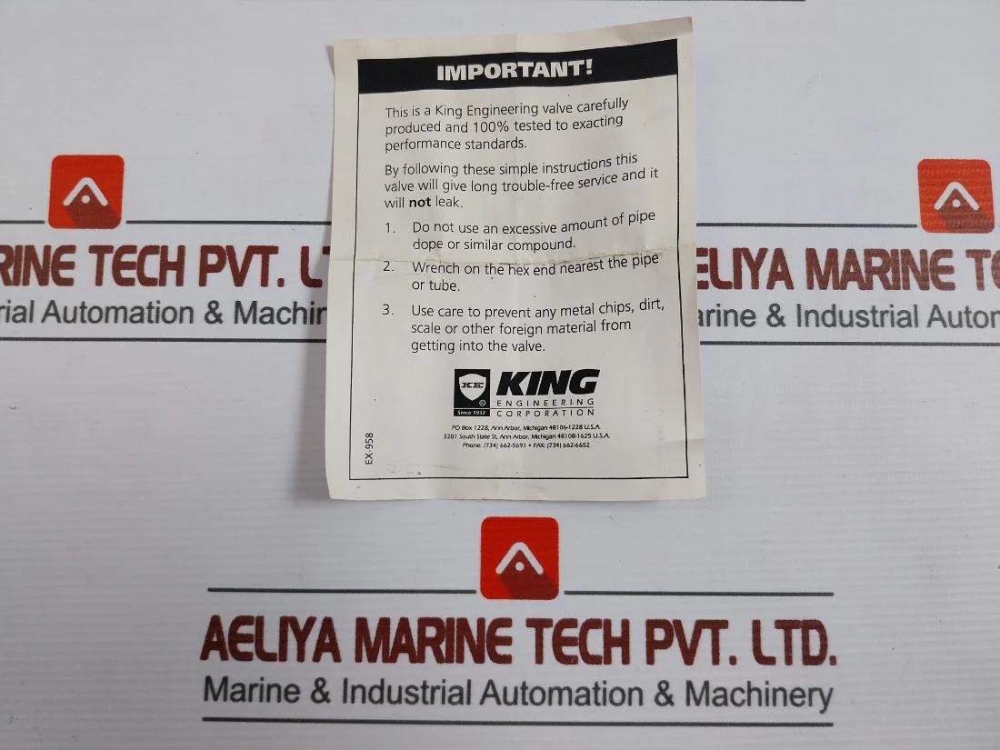 King Engineering 6562-8 Overflow Check Valve - Image 12