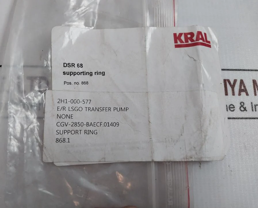 Kral Dsr 68 Supporting Ring For E/R Lsgo Transfer Pump Cgv-2850-baecf.01409 - Image 6