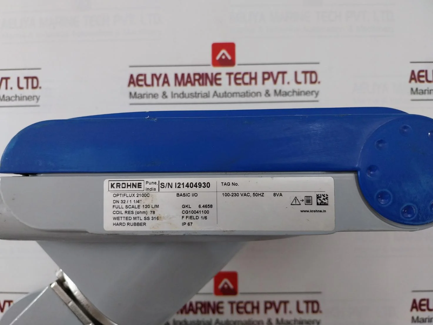 Krohne Optiflux 2100C Basic I/O Electromagnetic Flowmeter Ip67 78Ohm 100-230 Vac - Image 9