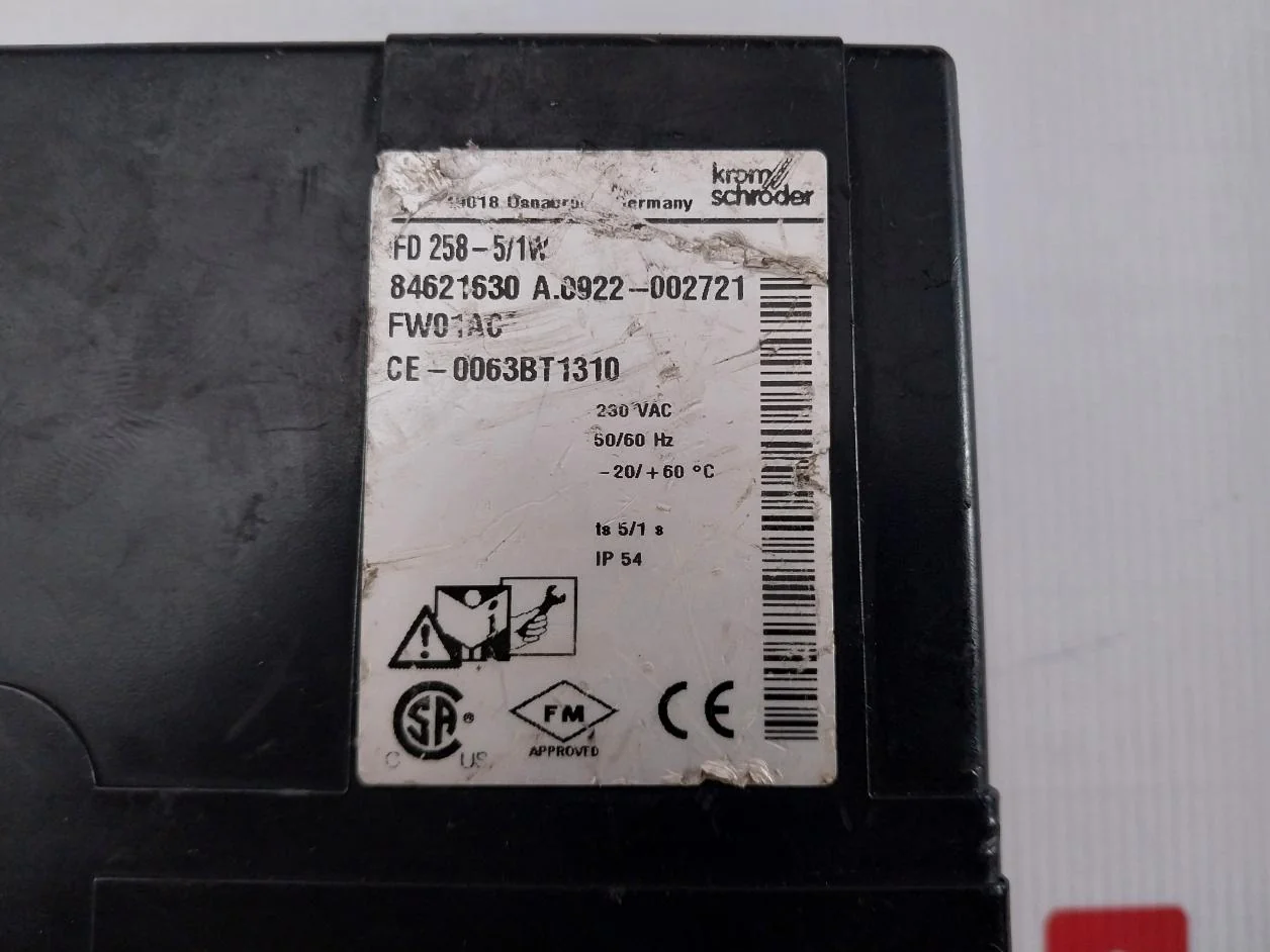 Krom Schroder Ifd 258-5/1W Burner Control Unit 230Vac 50/60Hz Ip54 - Image 5
