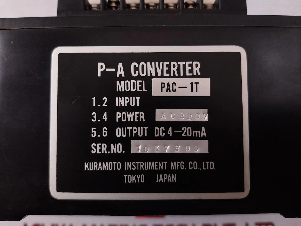 Kuramoto Pac-1T P-a Converter Ac220V Dc 4-20Ma - Image 8
