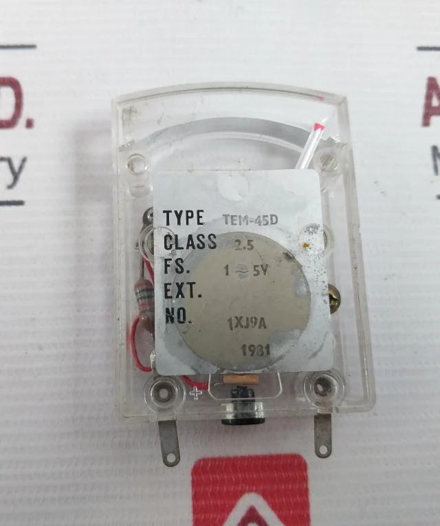 Kuwano Tem-45D Current Meter Edge Wise Ampere 1Xj9A 1-5V - Image 8