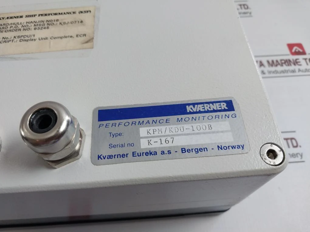 Kvaerner Kdu-100 Performance Monitoring Display Unit Kpm/Kdu-100B - Image 6