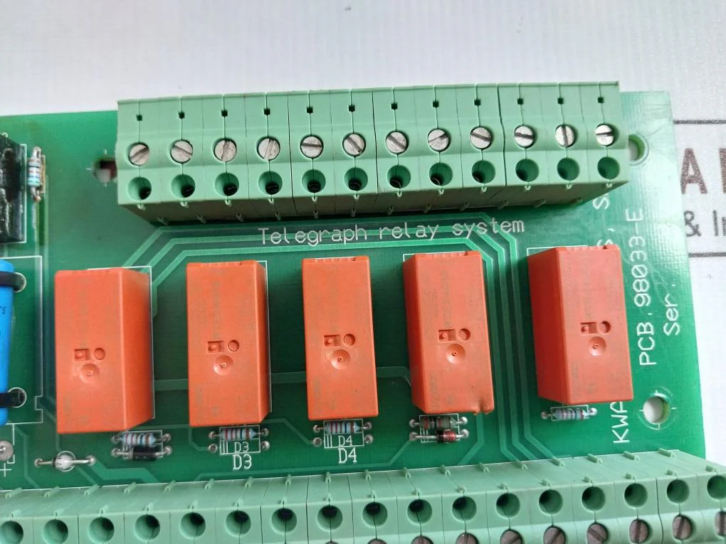 Kwant Controls 98033-e Telegraph Relay System Pcb - Image 5