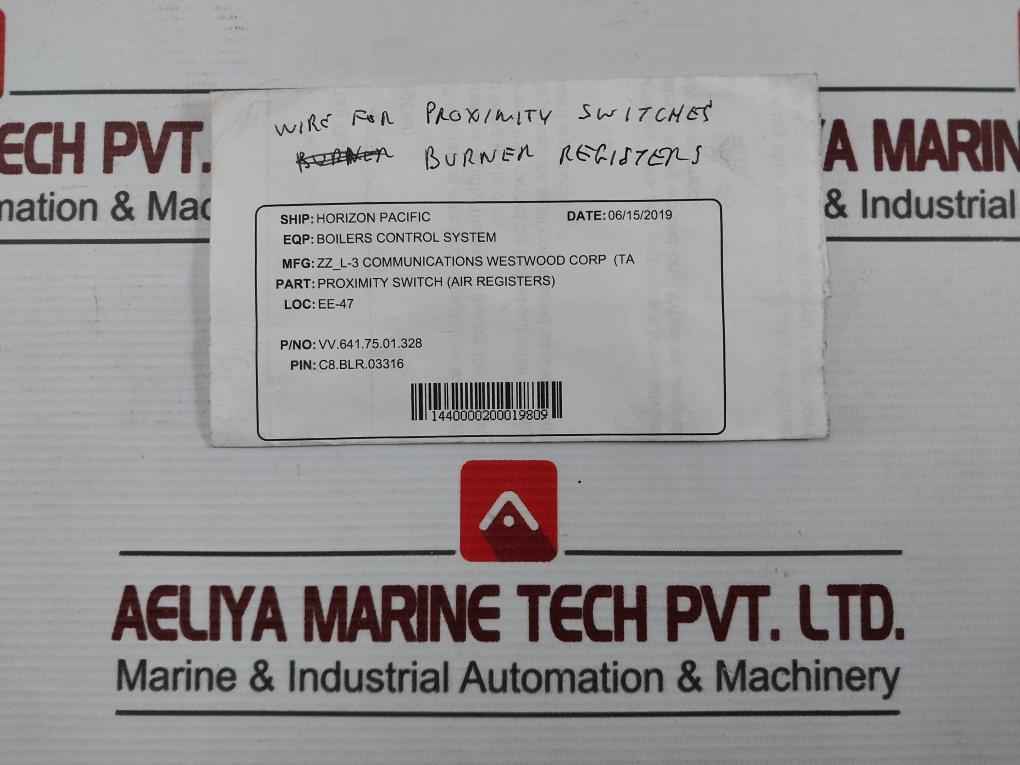 L-3 Vv.641.75.01.328 Wire For Proximity Switches Burner Registers - Image 7