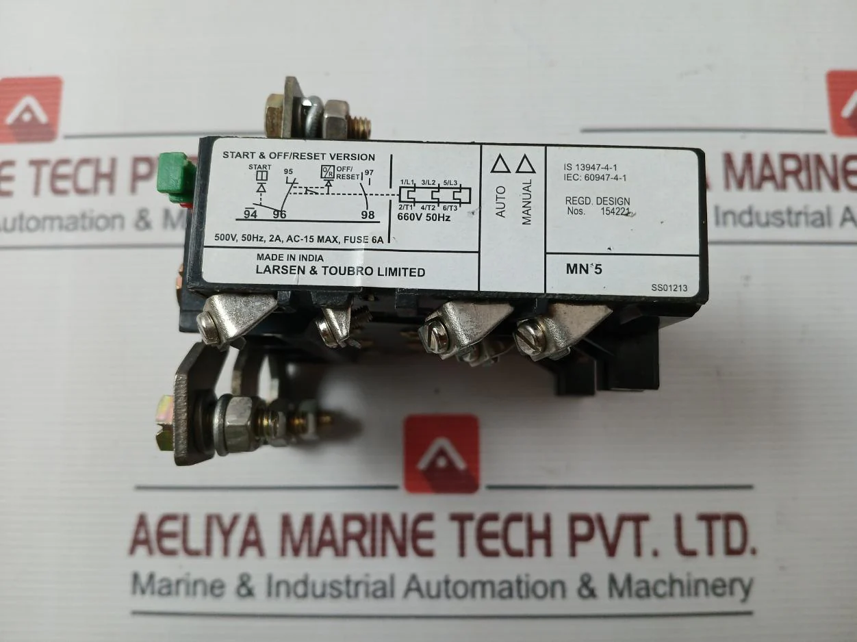 Larsen & Toubro Mn 5 Thermal Overload Relay 500V 50Hz 2A Ac-15 Max - Image 8