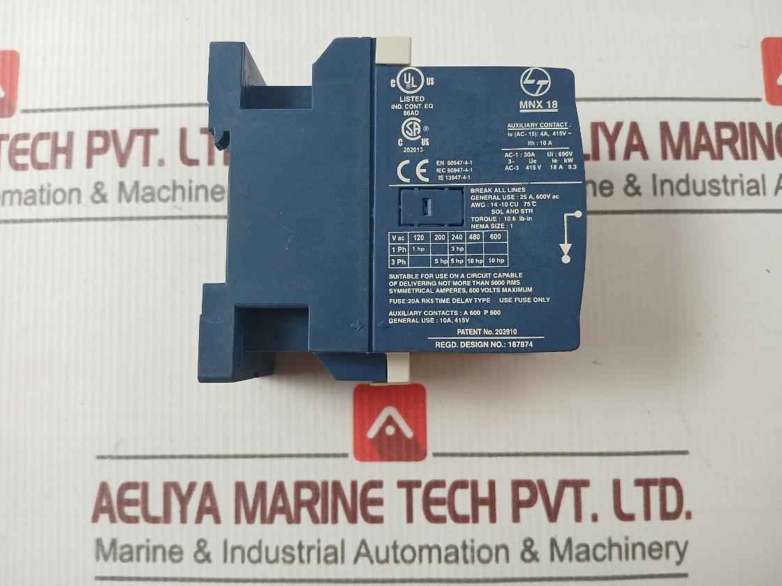 Larsen & Toubro Mnx 18 M-line Switchgear 3 Pole Power Contactor - Image 7
