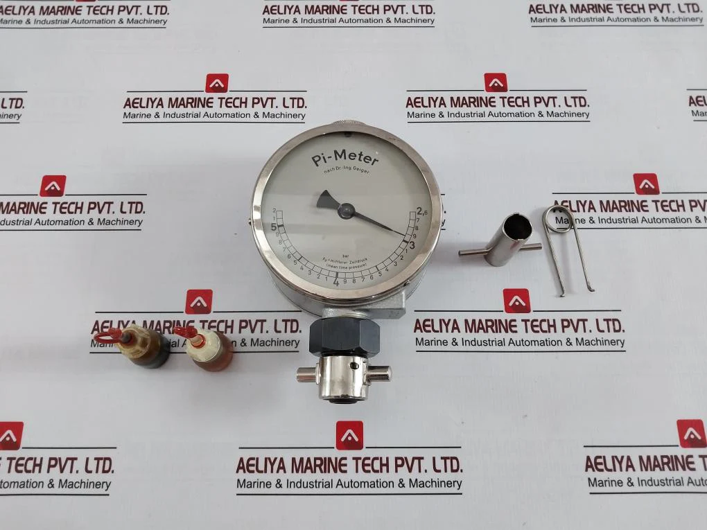 Leutert Pi-meter Mean Time Pressure Indicator Set 2.6-5.2 Bar 8292 - Image 3