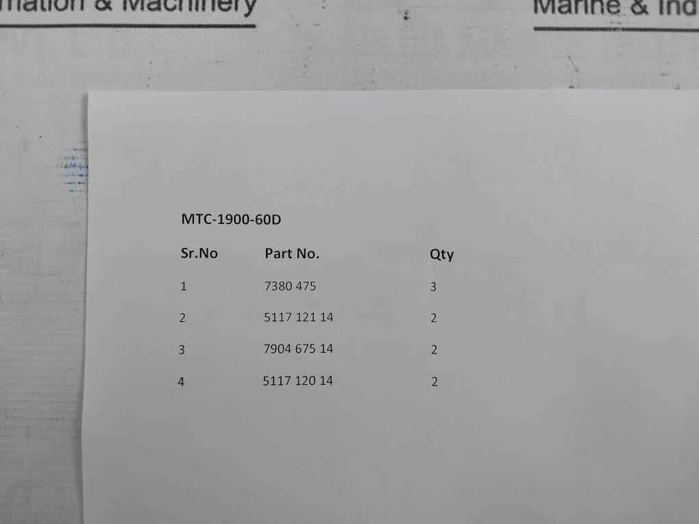 Liebherr Mtc-1900-60D Seal O-ring Kit For Crane Model 6B-23A Iso 3601-1 - Image 16