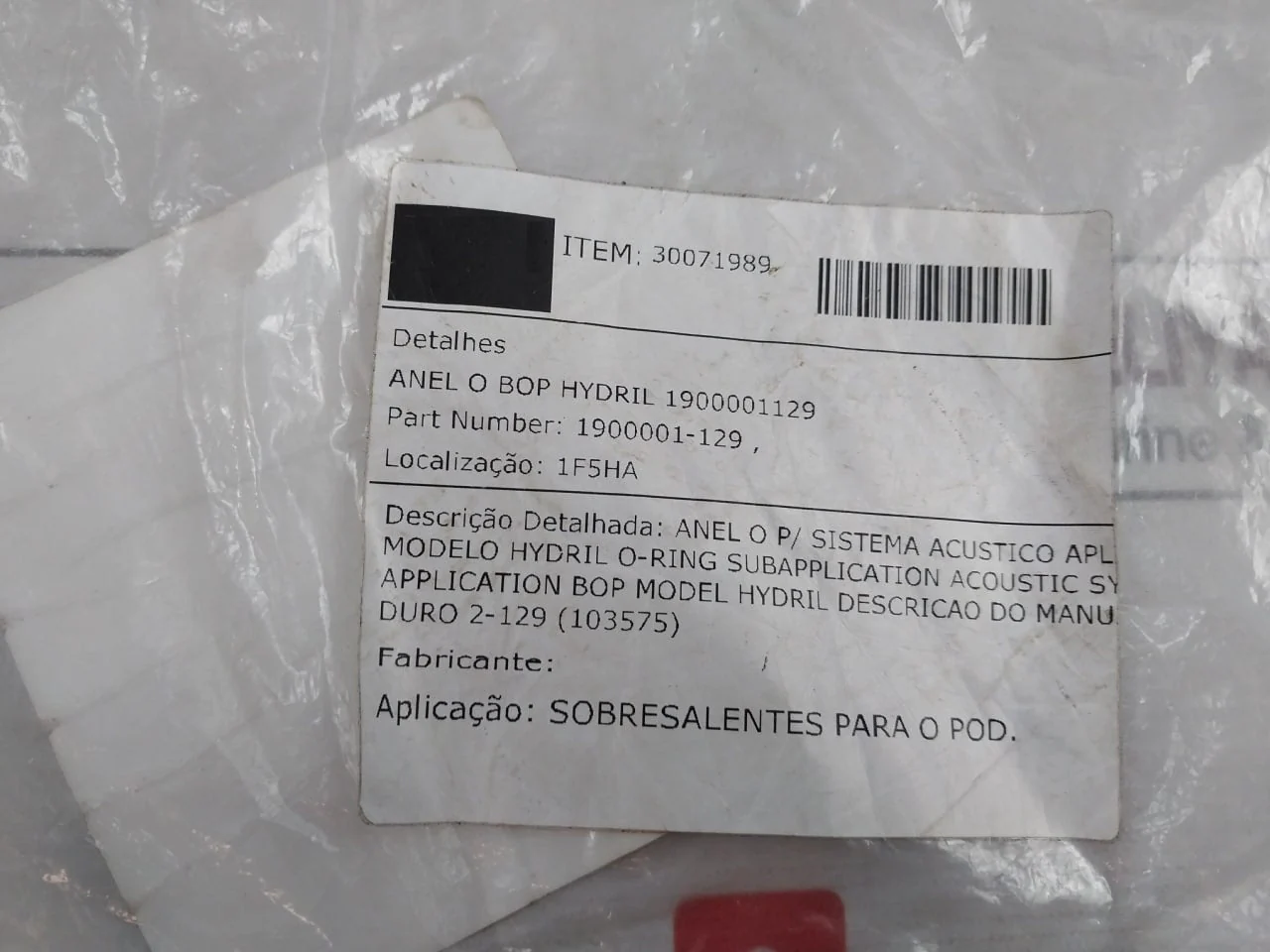 Lot Of 10X Hydril 1900002-129 O-Ring 90 Duro 2-129 (103575) 1900001-129 - Image 4