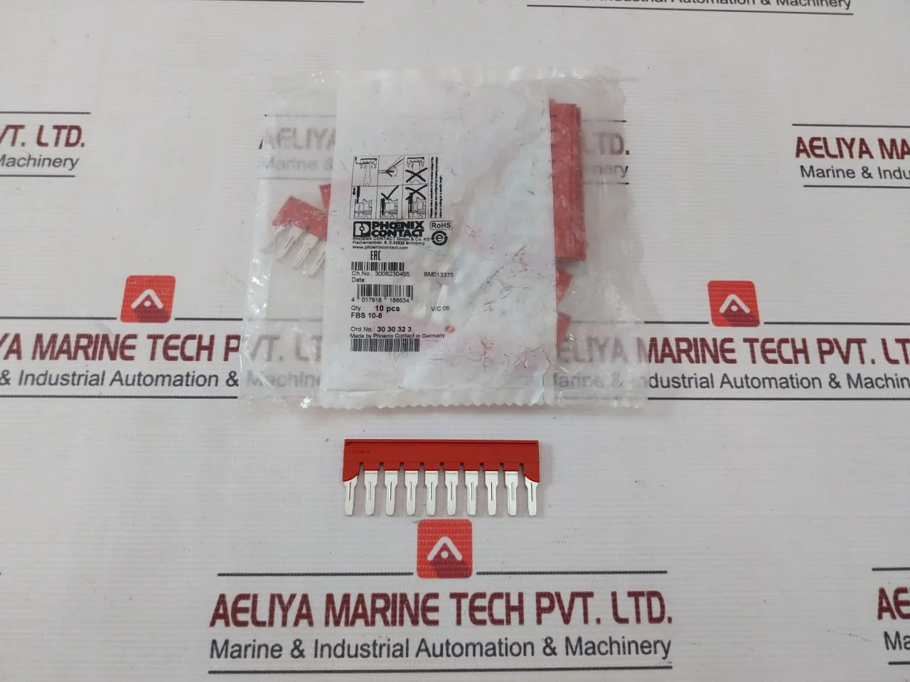 Lot Of 10X Phoenix Contact Fbs 10-8 Plug-In Bridge 3030323